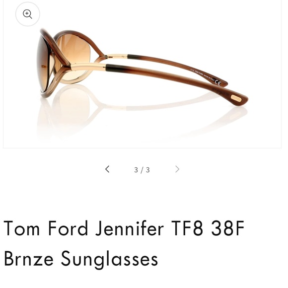 Tom Ford Jennifer TF8 38F Brnze Sunglasses - Picture 16 of 16